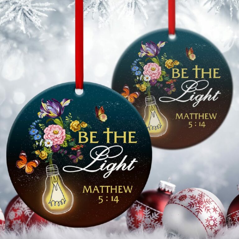 Flower Circle Ornament You Are The Light Of The World