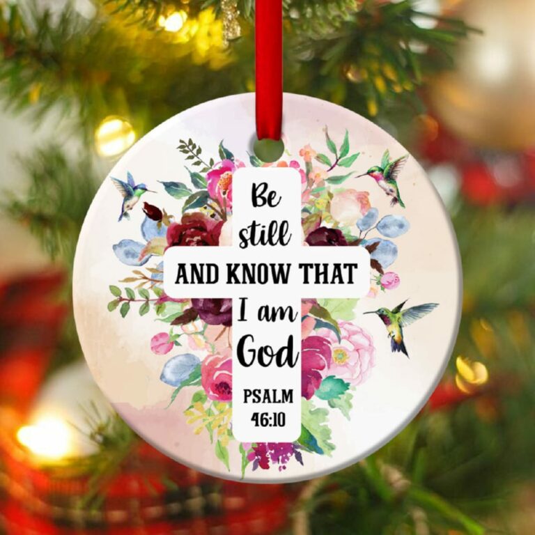 Flower Of God Circle Ornament Be Still And Know That I Am God