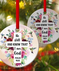 Flower Of God Circle Ornament Be Still And Know That I Am God Flower Of God Circle Ornament Be Still And Know That I Am God