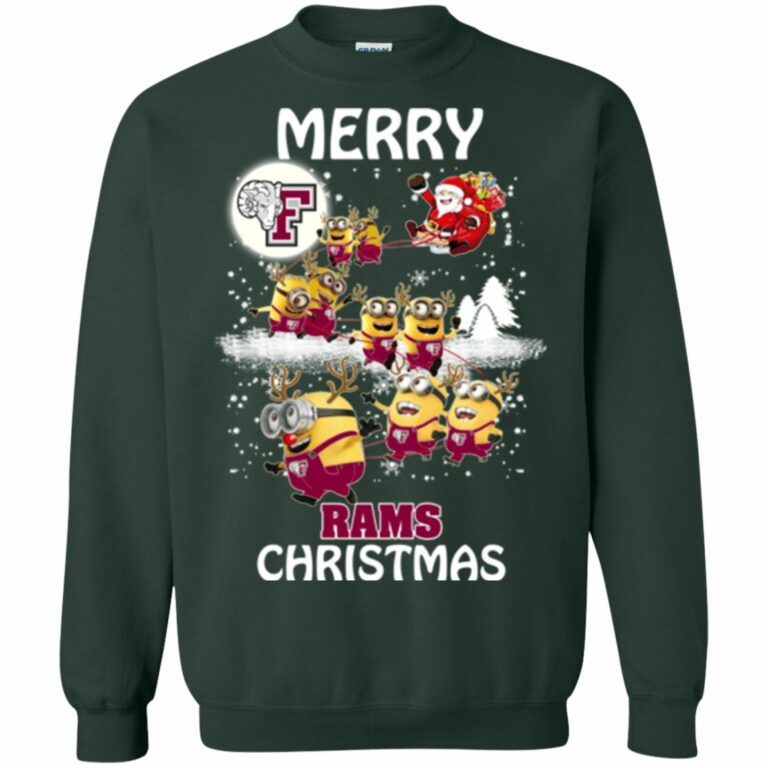 Fordham Rams Minion Ugly Christmas Sweatshirt