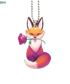 fox roses christmas ornament 3 iabcww