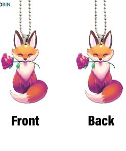 fox roses christmas ornament 4 jlnv7q