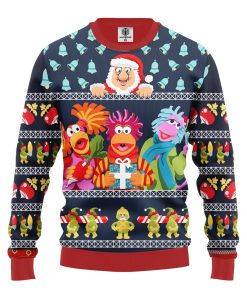 fraggle rock sublimated adult ugly christmas sweatshirt 1 bRAwA