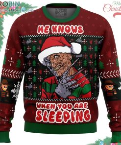 fred claws christmas freddy krueger ugly christmas sweater 164 oucxx