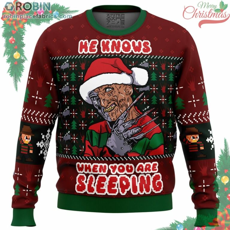 Fred Claws Christmas Freddy Krueger Ugly Christmas Sweater