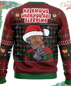 fred claws christmas freddy krueger ugly christmas sweater 521 er5lE