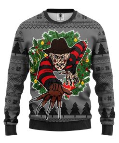 freddy krueger halloween ugly christmas sweatshirt 1 FWqDI