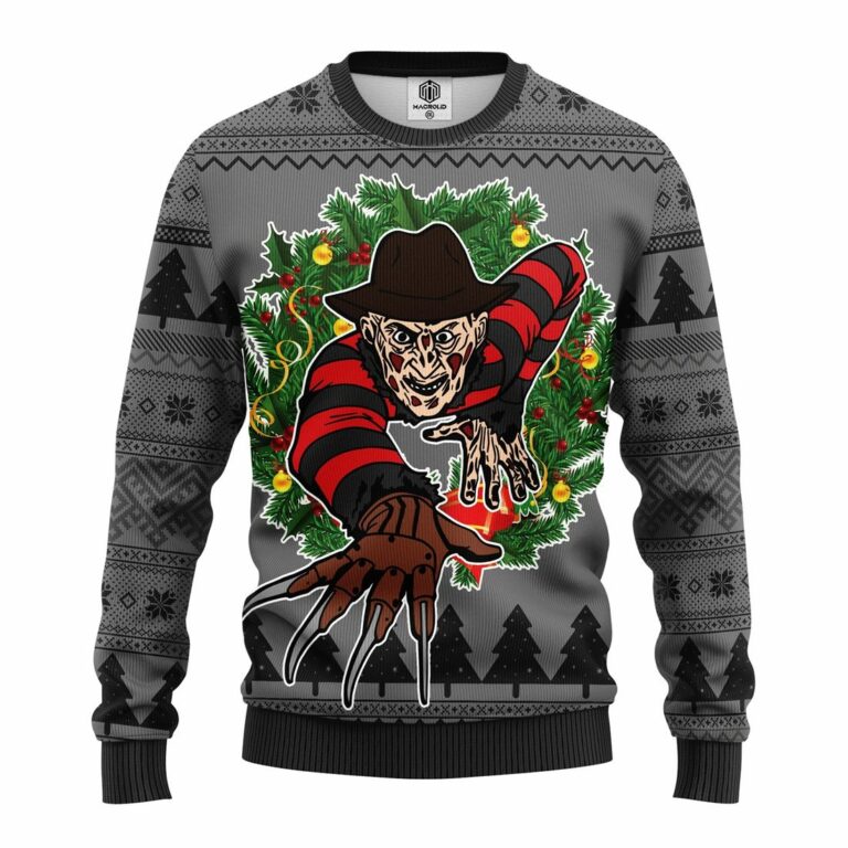 Freddy Krueger Halloween Ugly Christmas Sweatshirt