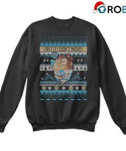 Freeze Dont Move Chibi Mei Ling Ugly Christmas Sweatshirts