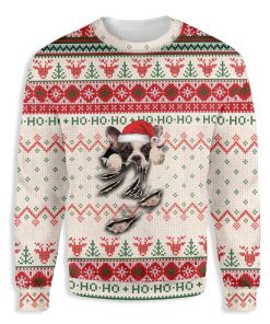 French Bulldog Scratch Christmas Ugly Sweatshirt, Sweater