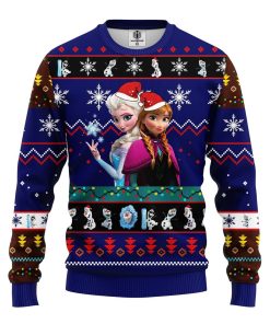 frozen ugly christmas sweater blue 1 H1qRc