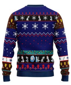 frozen ugly christmas sweater blue 2 BV5mN