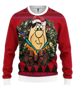Funny Flintstone Noel Mc Ugly Christmas Sweatshirt
