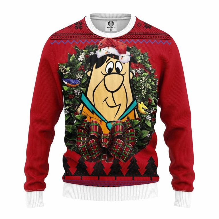 Funny Flintstone Noel Mc Ugly Christmas Sweatshirt