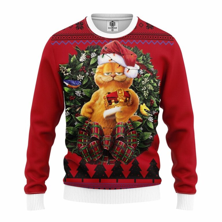 Funny Garfield King Noel Mc Ugly Christmas Sweatshirt