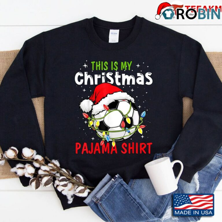 Funny Ugly Christmas Soccer Pajamas Sweat Sweatshirt Women Kids Men Sweatshirt