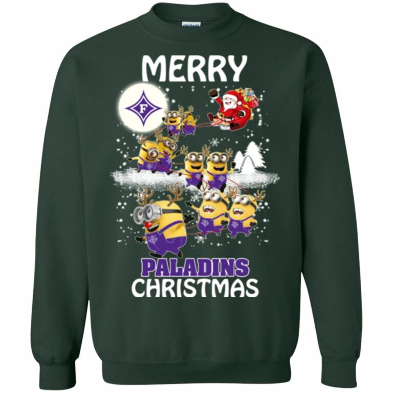 Furman Paladins Minion Ugly Christmas Sweater