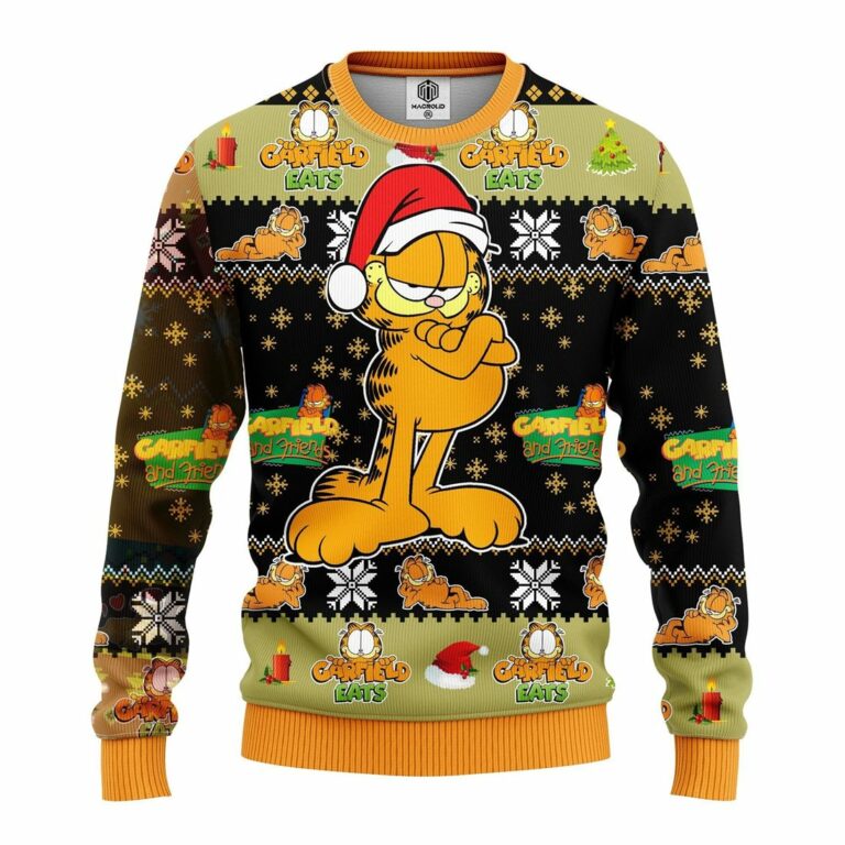 Garfield 3D Ugly Christmas Sweatshirt