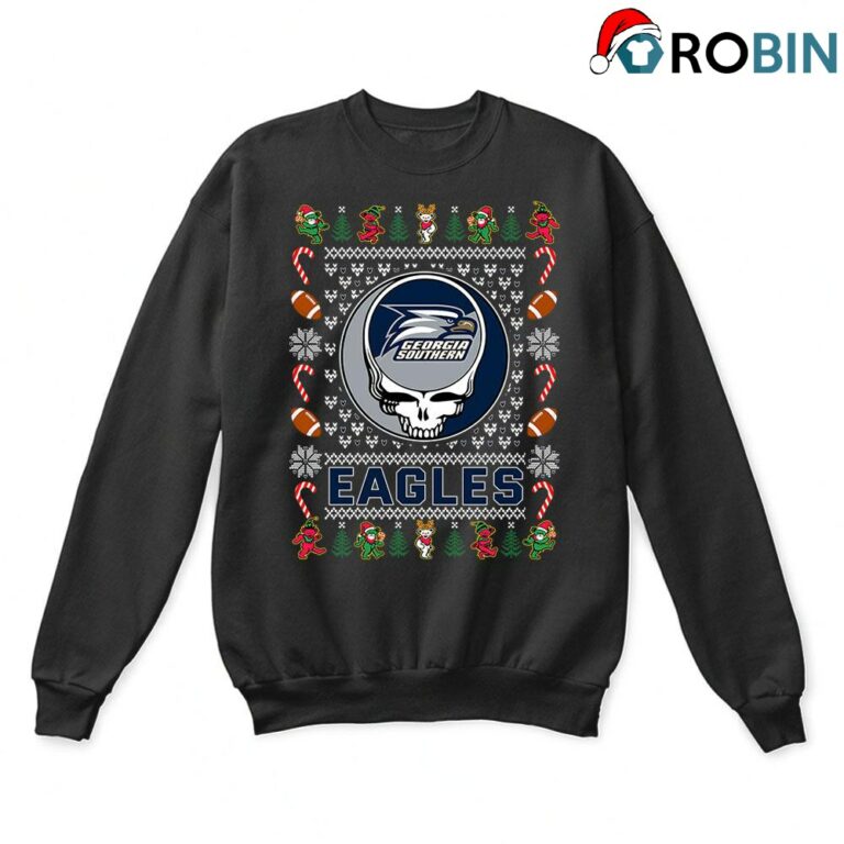 Georgia Southern Eagles X Grateful Dead Christmas Ugly Sweatshirt