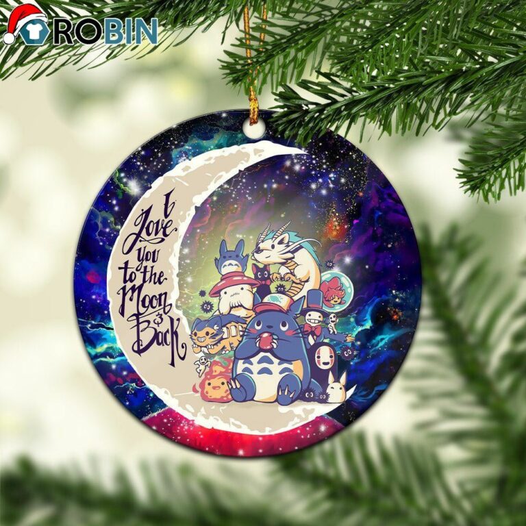 Ghibli Character Love You To The Moon Galaxy Ornament – Christmas Decorations