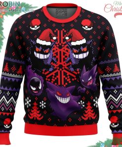 ghosts gengar ghastly pokemon ugly christmas sweater 154 RfcTq