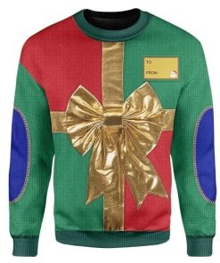 Gift Box Christmas Ugly Sweatshirt, Sweater