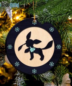 Glaceon Eevee Evolution Pokemon Christmas Ornament Glaceon Eevee Evolution Pokemon Christmas Ornament