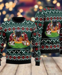 Gnomes Love Christmas Baseball Christmas Ugly Sweatshirt, Sweater