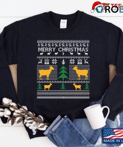 Goat Ugly Christmas Sweatshirt Goat Santa Costume Christmas Sweatshirt