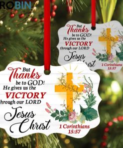 god gives us the victory special cross and flower ornament 1 yupeta