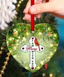 god is always with you unique cross heart ornament 3 j6OHZ