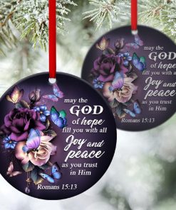 god of hope fill you with all joy and peace christian circle ornament 1 Ri3rG