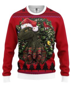 Godzilla Junior Chibi Noel Mc Ugly Christmas Sweater