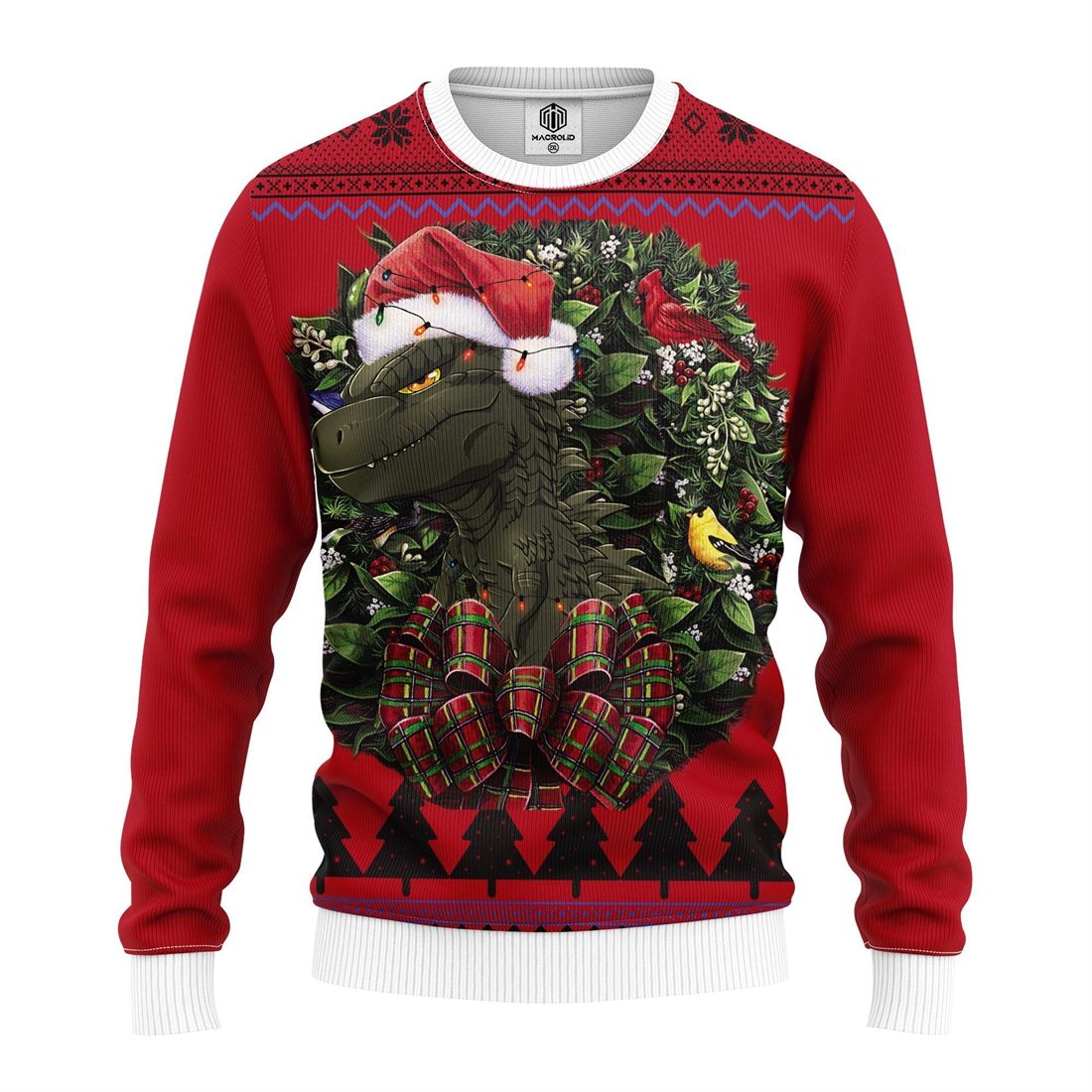 Godzilla Junior Chibi Noel Mc Ugly Christmas Sweater