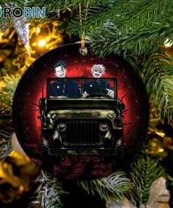 gojo geto jujutsu kaisen ride jeep halloween funny anime christmas ornament 1 eajkoy