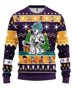 goku blue dragon ball ugly christmas sweatshirt 1 T4qF8