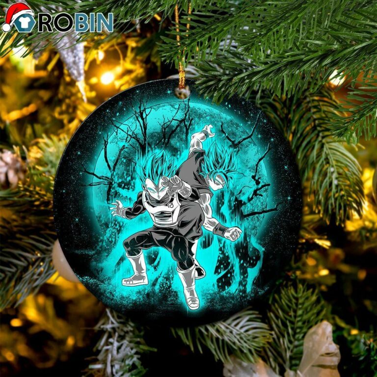 Goku Vegeta Moonlight Circle Ornament – Christmas Decorations