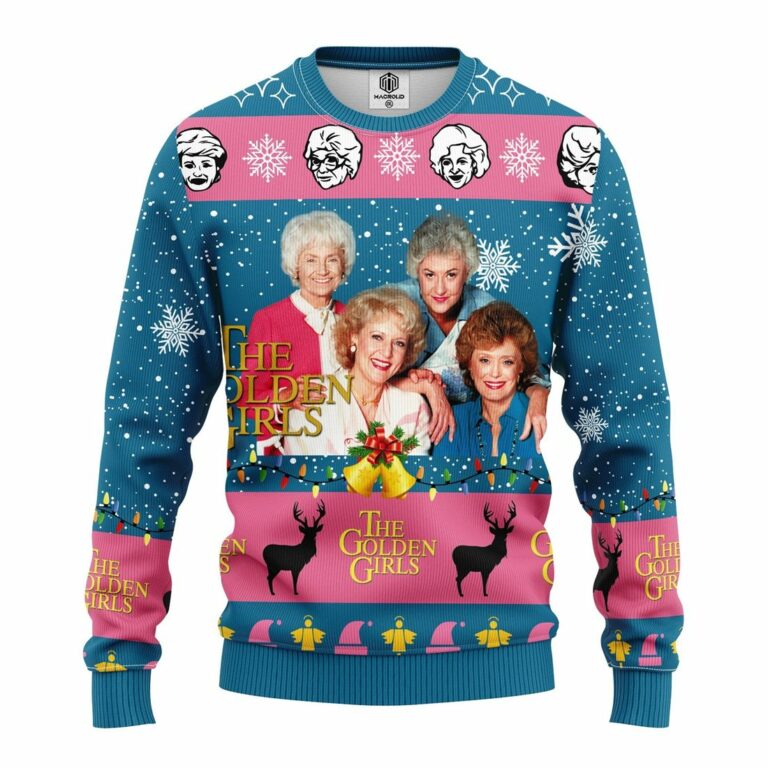 Golden Girls Blue Ugly Christmas Sweater