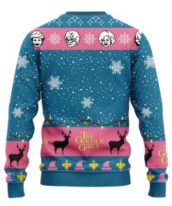 golden girls blue ugly christmas sweater 3 YYPHT