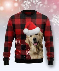 Golden Retriever Dog Christmas Ugly Sweatshirt, Sweater