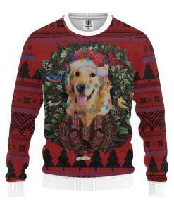 Golden Retriever Mc Ugly Christmas Sweatshirt