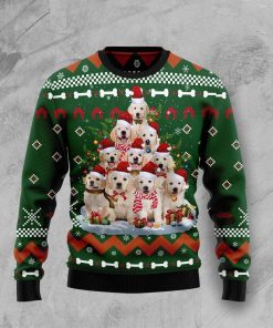 Golden Retriever Pine Tree Christmas Ugly Christmas Sweatshirt, Sweater Golden Retriever Pine Tree Christmas Ugly Christmas Sweatshirt, Sweater