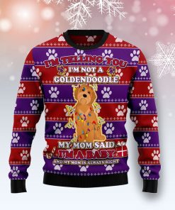 Goldendoodle Baby Christmas Ugly Christmas Sweatshirt, Sweater Goldendoodle Baby Christmas Ugly Christmas Sweatshirt, Sweater