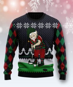 Golf Lover Christmas Ugly Sweatshirt, Sweater Golf Lover Christmas Ugly Sweatshirt, Sweater