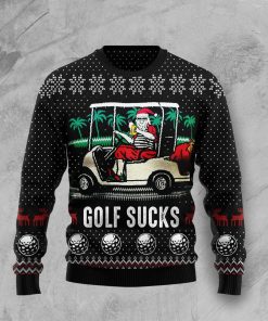 Golf Sucks Ugly Christmas Sweatshirt, Sweater
