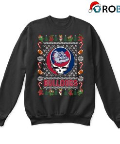Gonzaga Bulldogs X Grateful Dead Ugly Christmas Sweatshirt