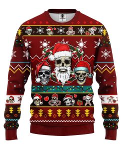 goth ugly christmas sweatshirt red brown 1 oNq2x