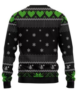 Grinch Drunk Busch Beer Ugly Christmas Sweatshirt