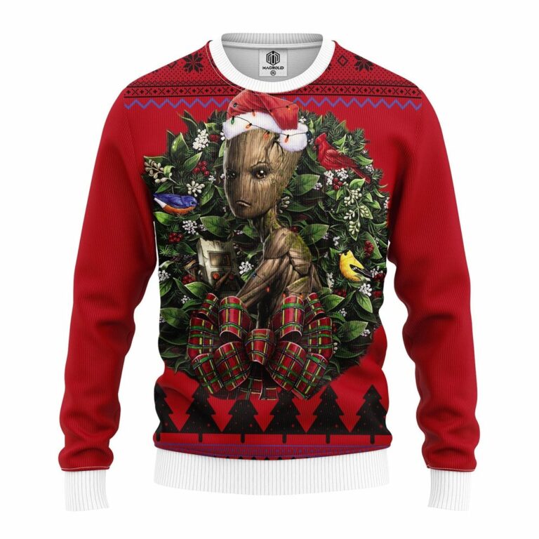 Groot Avengers Infinity War Noel Mc Ugly Christmas Sweatshirt