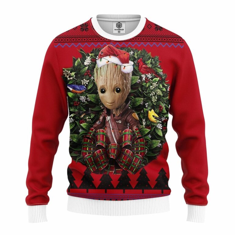 Groot Avengers Noel Mc Ugly Christmas Sweatshirt